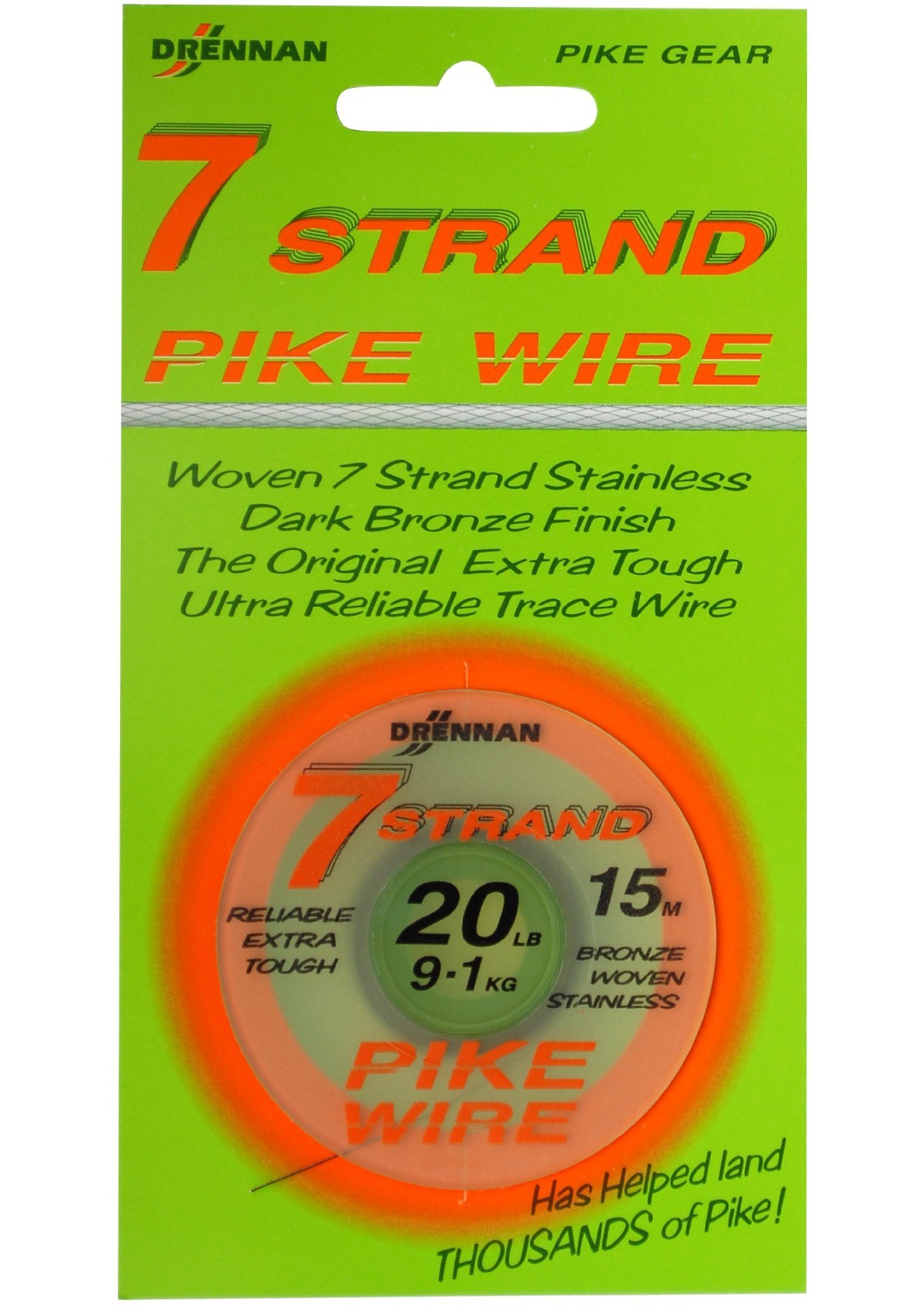 Drennan Trace Wire 7Strand 15m 20lb 0,27mm 9,1kg