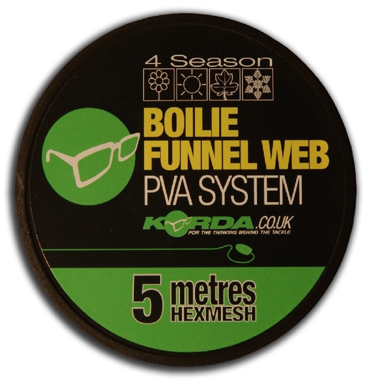 Korda PVA Boilie Funnel Web Hexmesh 5  m refill