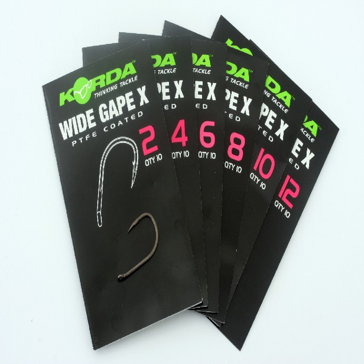 Korda Wide Gape X  Size 10, 10 st