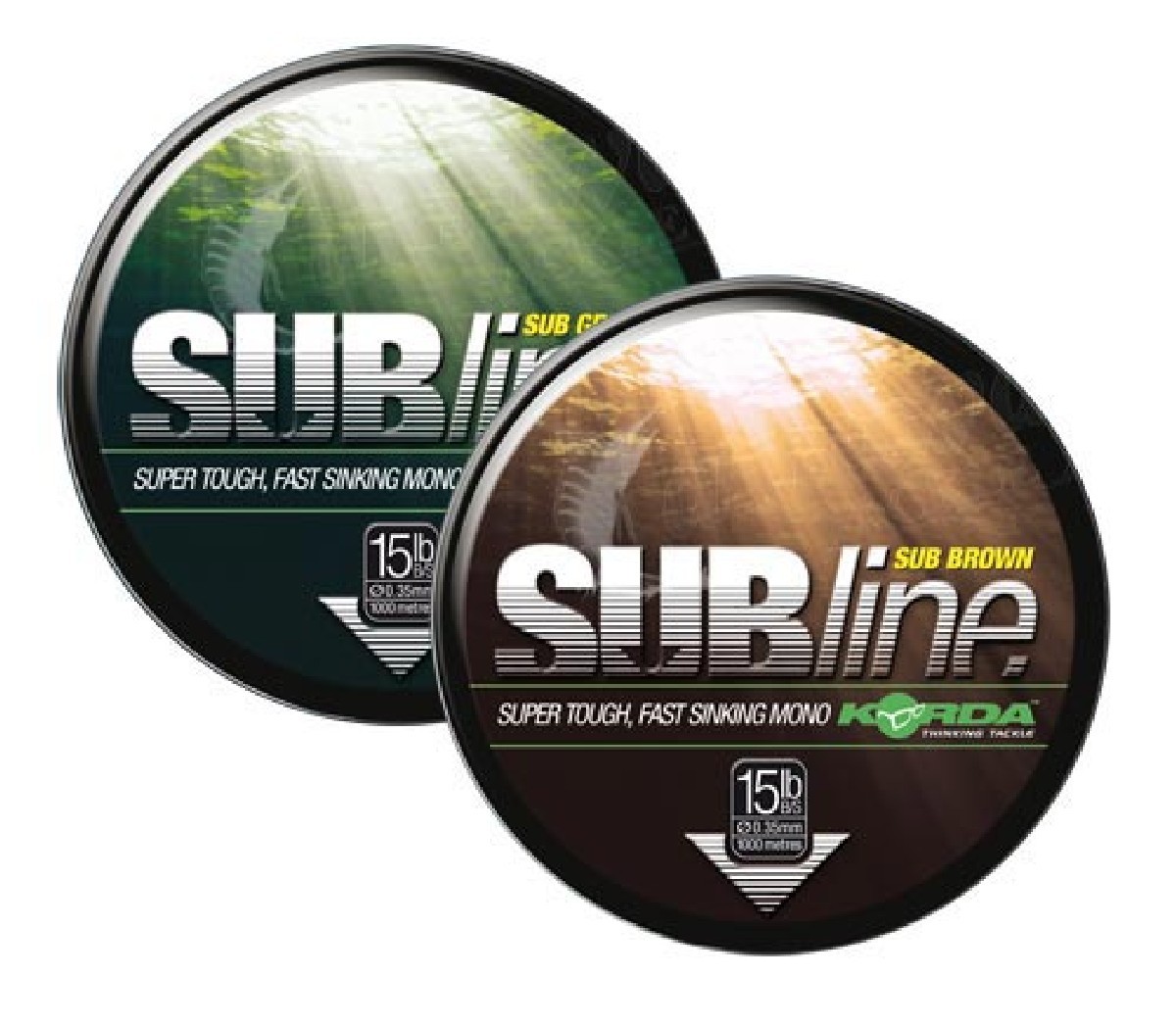 Korda SUBline Green 1000m 0.35 mm  12 lbs