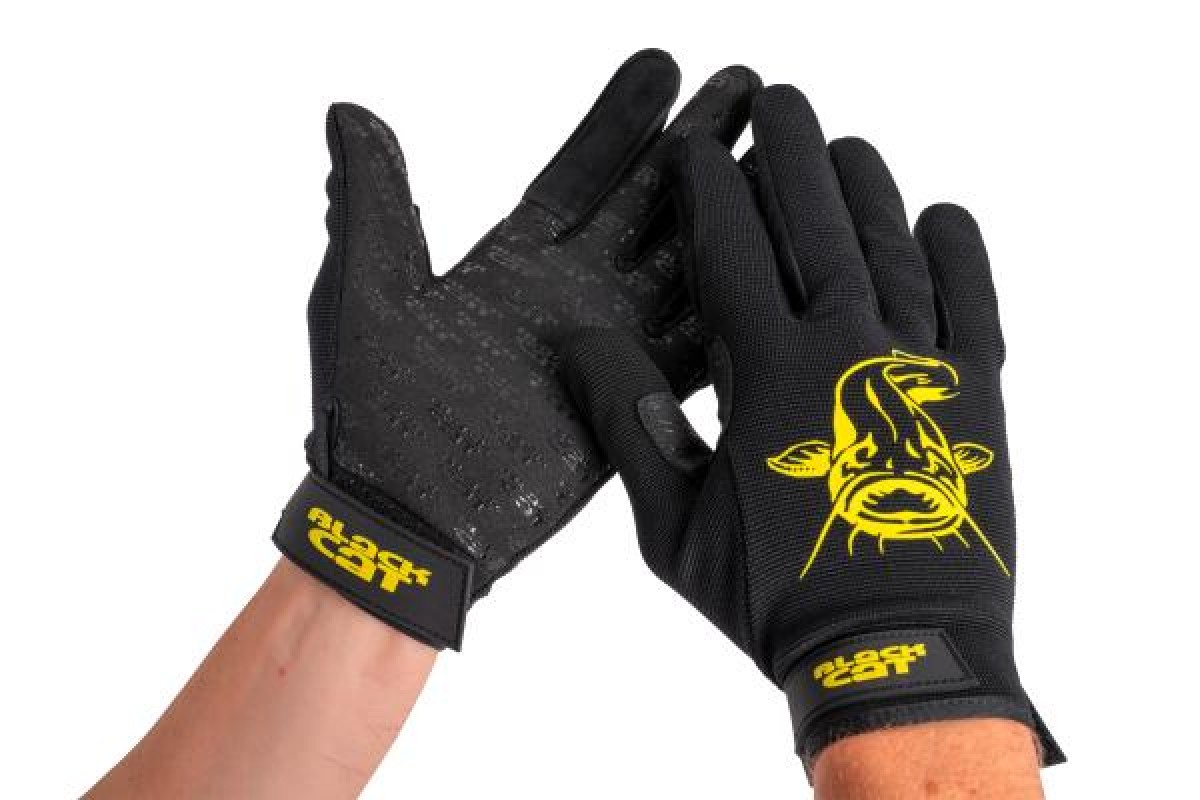 Black Cat Gripper Gloves Large