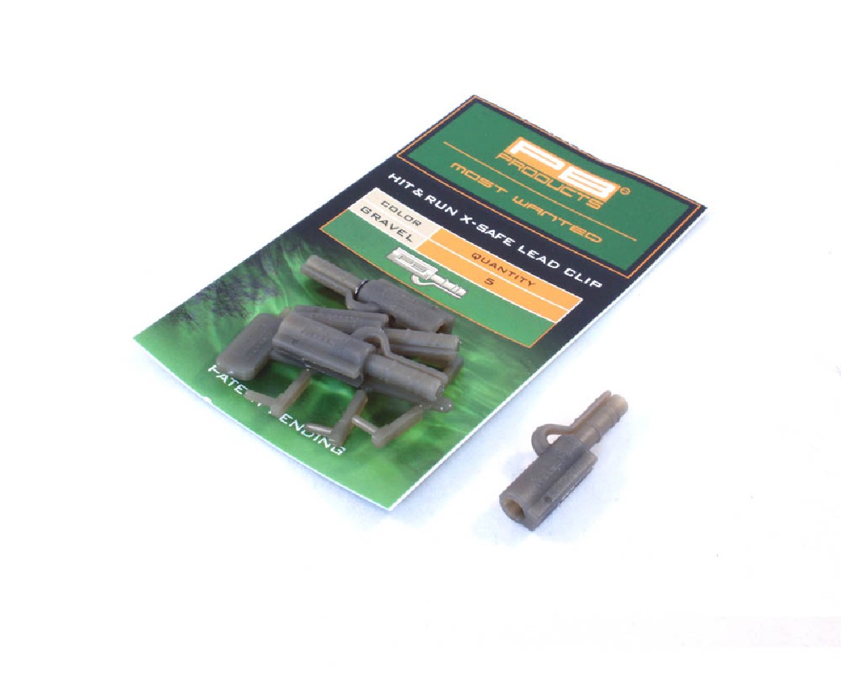 PB Hit & Run X-Safe Leadclip 5pcs Gravel PB Hit & Run X-Safe Leadclip 5pcs Gravel