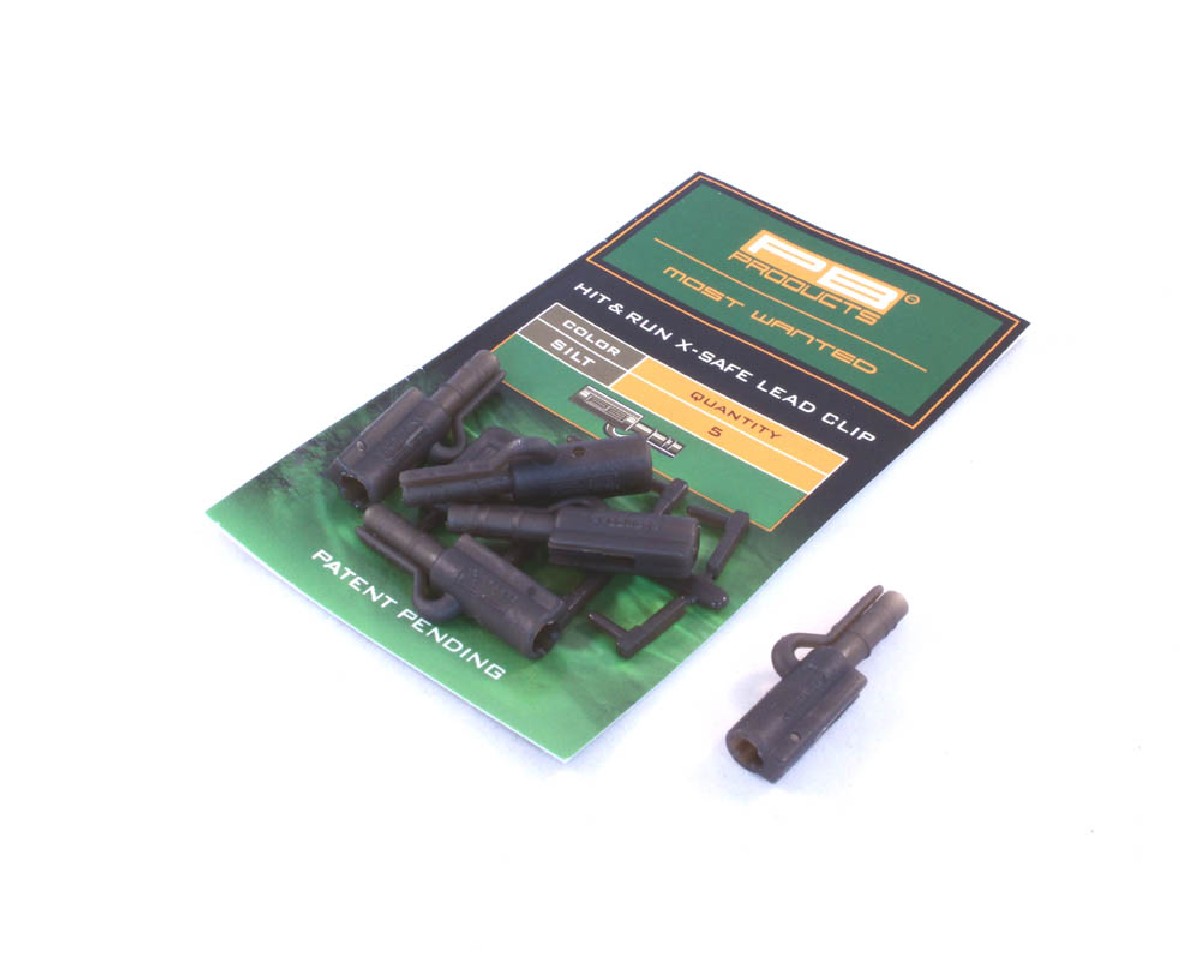 PB Hit & Run X-Safe Leadclip 5pcs Silt PB Hit & Run X-Safe Leadclip 5pcs Silt