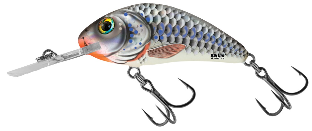Salmo Rattlin Hornet Floating 4,5cm Silver Holographic Shad Salmo Rattlin Hornet Floating 4,5cm Silver Holographic Shad