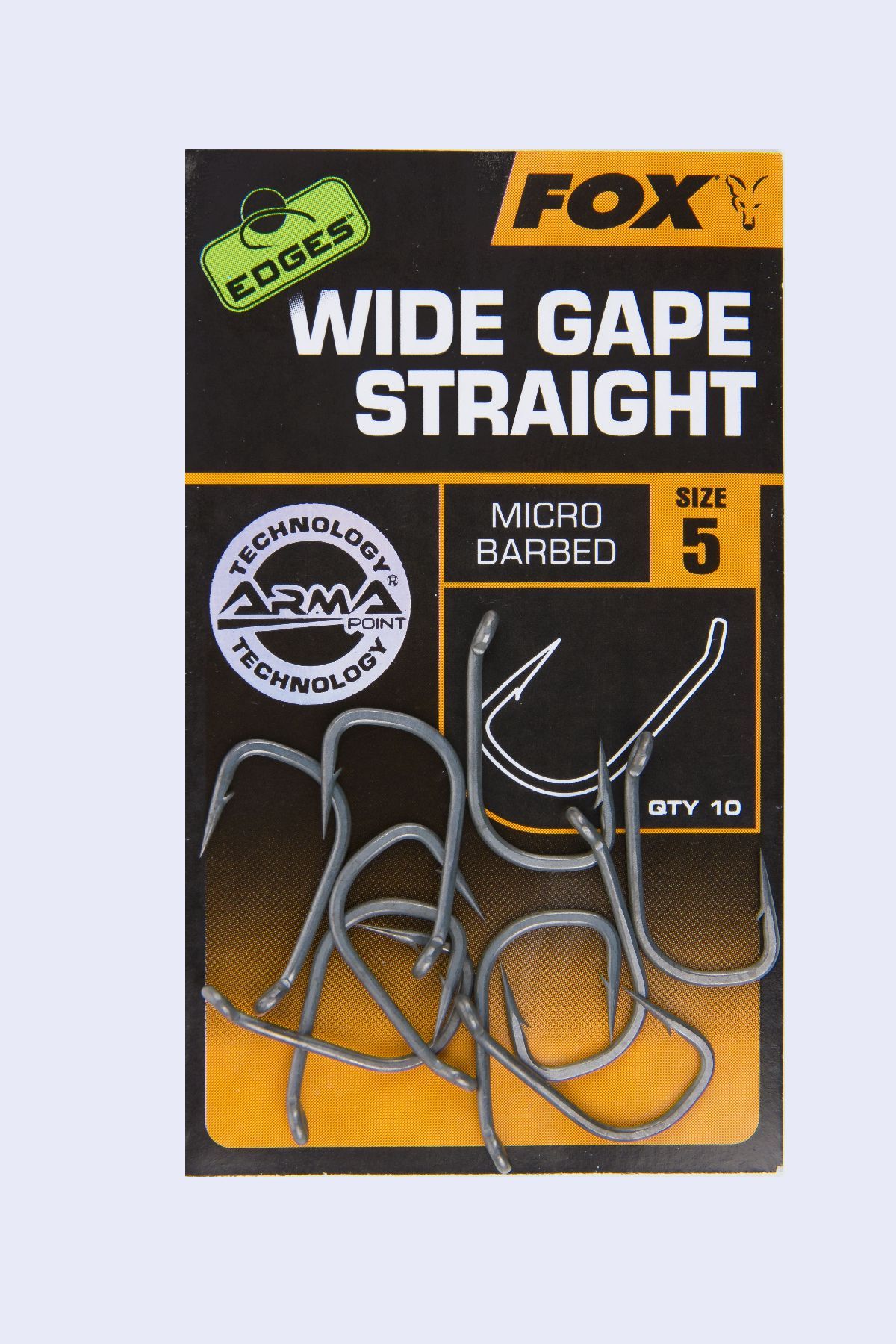 Fox Edges Armapoint Wide Gape Straight Size 6 10St.