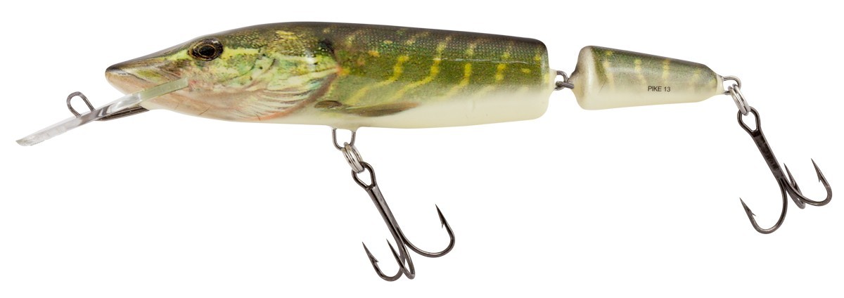 Salmo Pike Jointed Deep Runner 13cm Real Pike Salmo Pike Jointed Deep Runner 13cm Real Pike