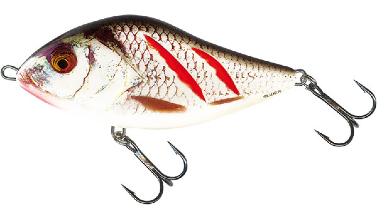 Salmo Slider Sinking 12cm Wounded Real Grey Shiner