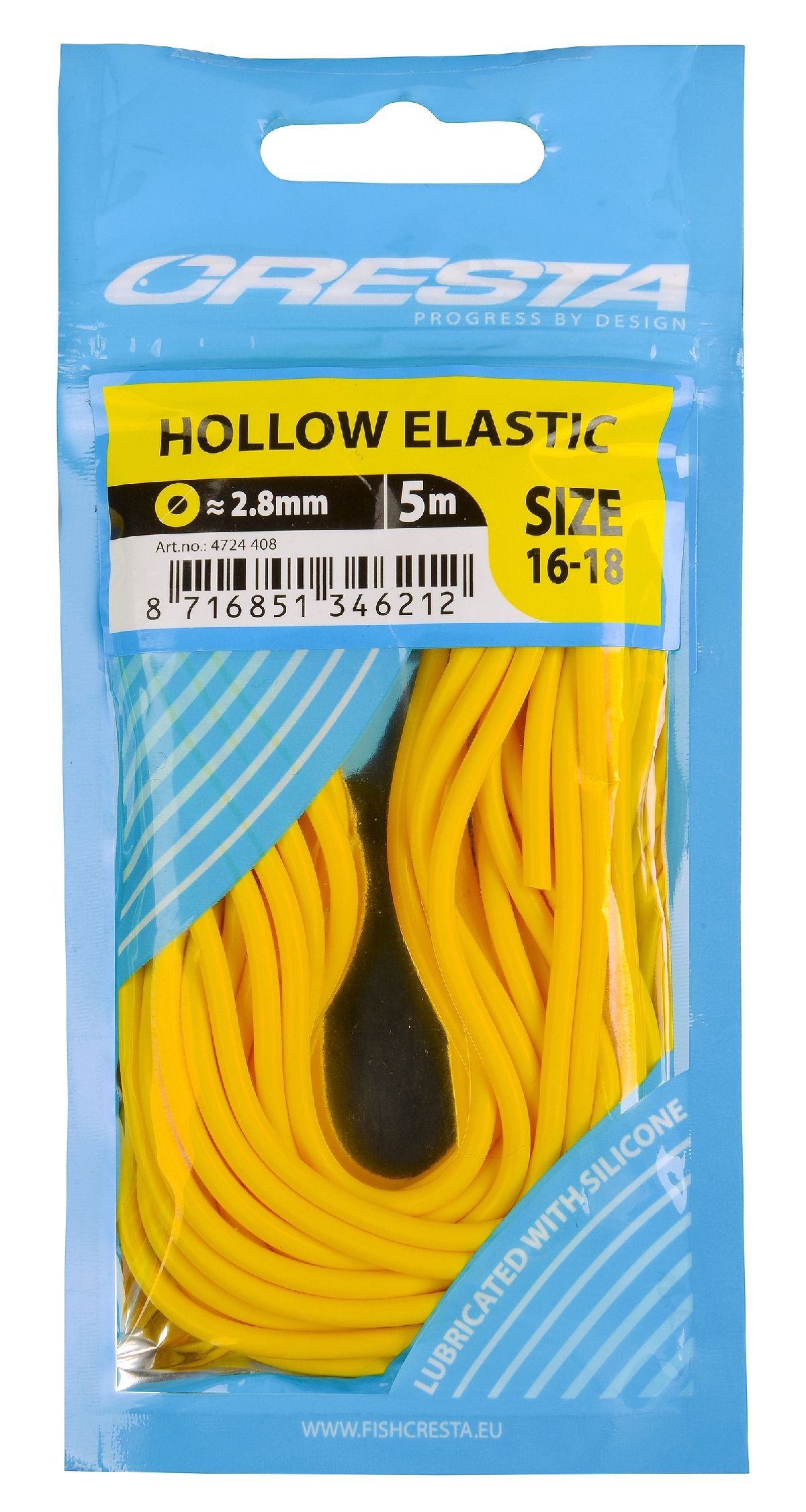Cresta Hollow Elastic 2.8 mm  5 m Yellow