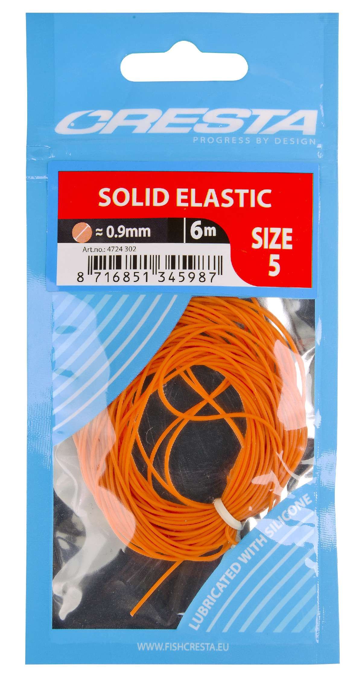 Cresta Solid Elastic 0.9 mm 6 m Orange