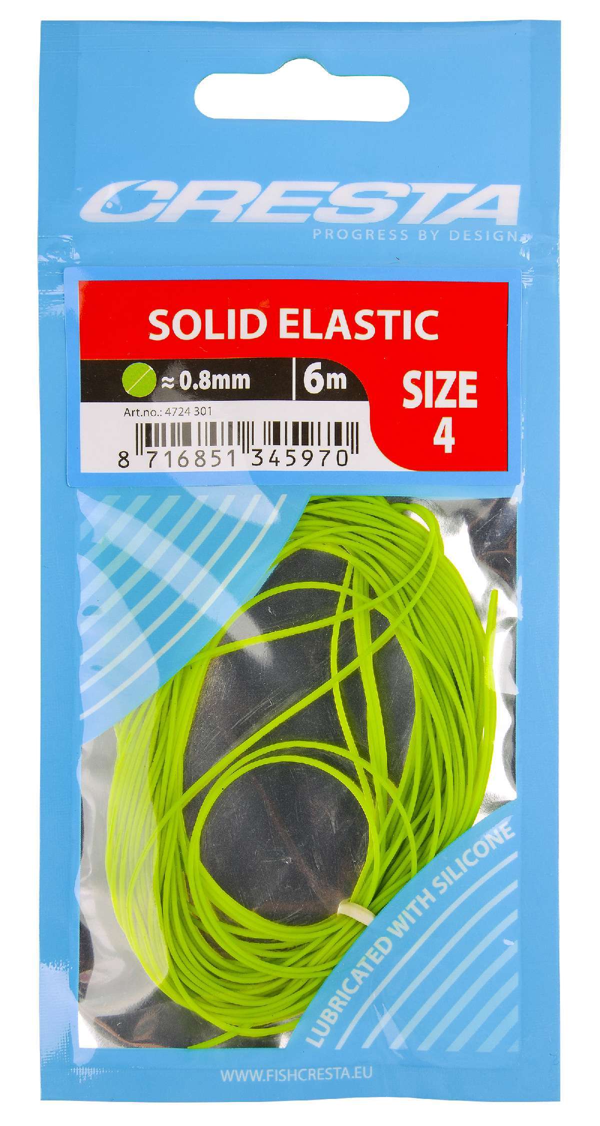 Cresta Solid Elastic 1.2 mm 6 m Fluor  green