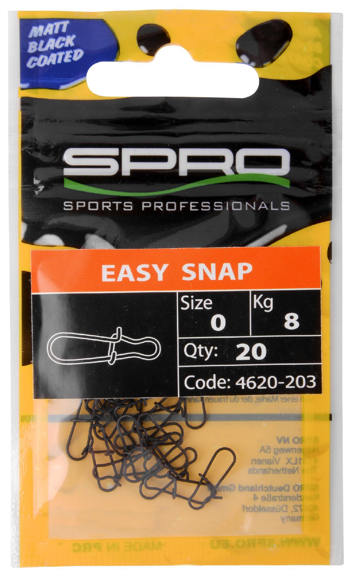 Spro Mb Easy Snap 2 - 20St. Spro Mb Easy Snap 2 - 20St.