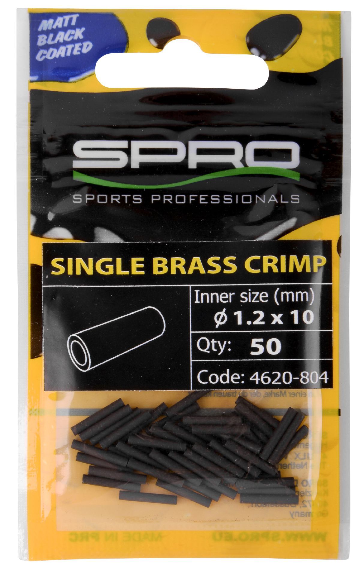 Spro Mb Single Brass Crimp 10mm 1,6mm 50St.