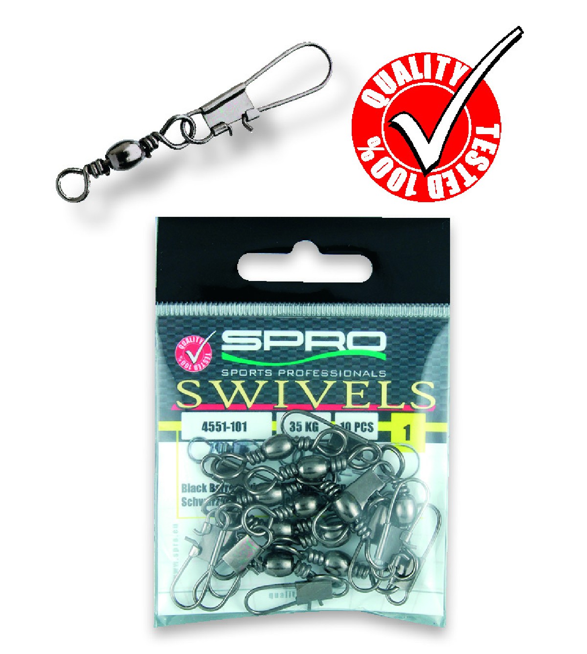 Spro Barrel Swivel + Interlock 1   35kg