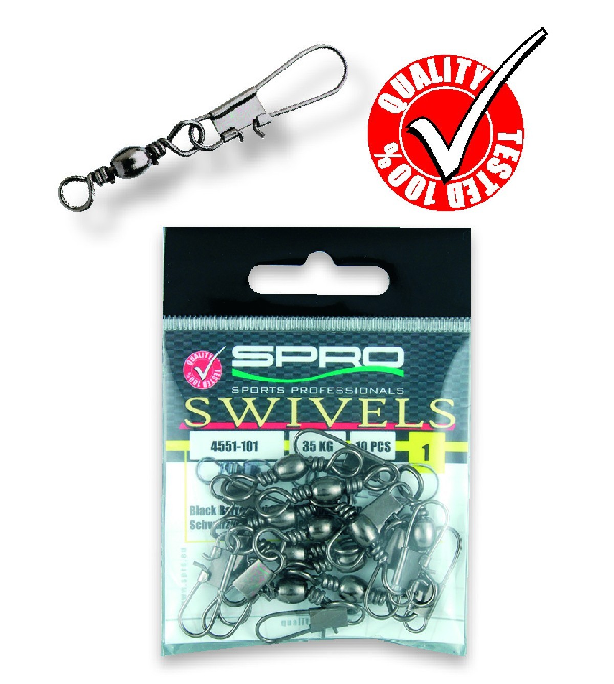 Spro Barrel Swivel + Interlock 10  14kg