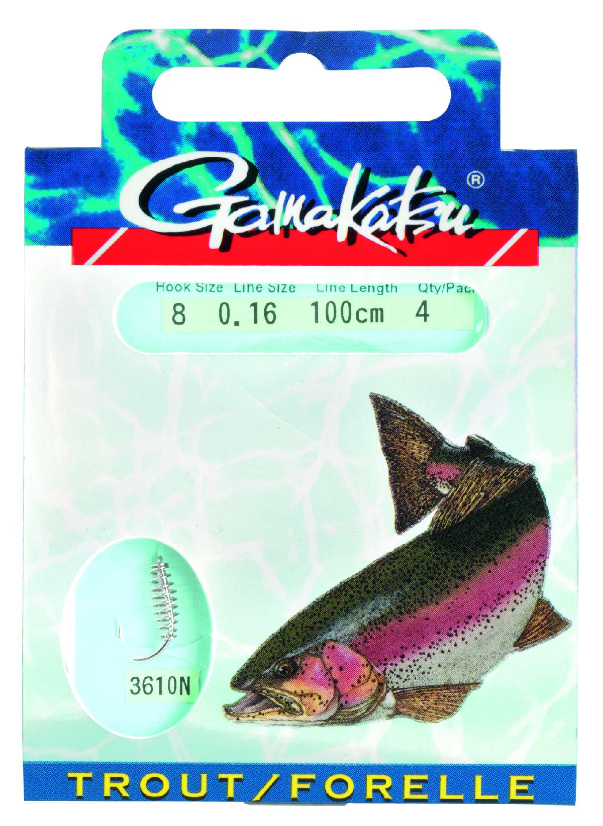 Gamakatsu Bkd-3610N Trout Spiral 60Cm 02-025 mm