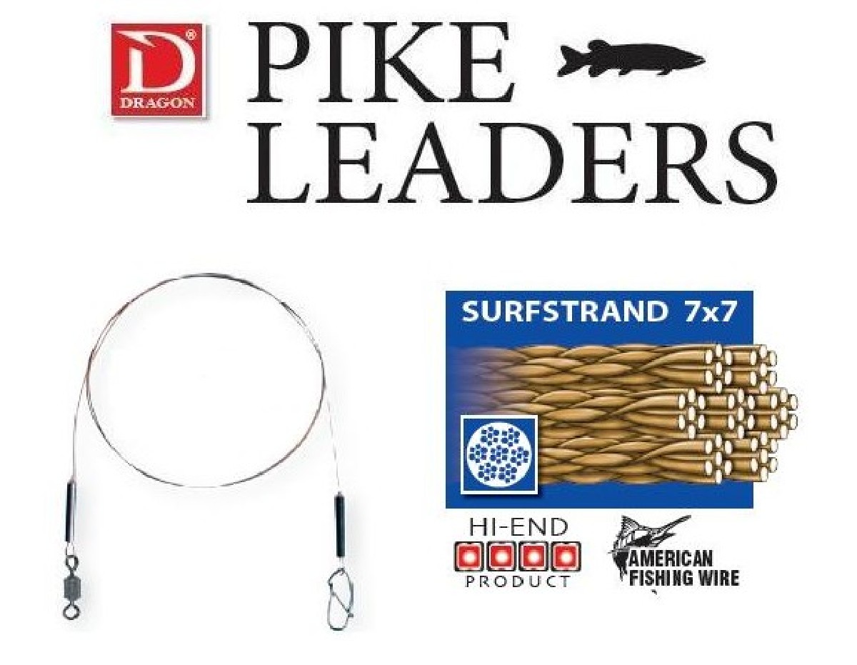 Dragon Surflon clas leader 7x7 afw12 kg 2 pcs. 40cm - 12kg Dragon Surflon clas leader 7x7 afw12 kg 2 pcs. 40cm - 12kg