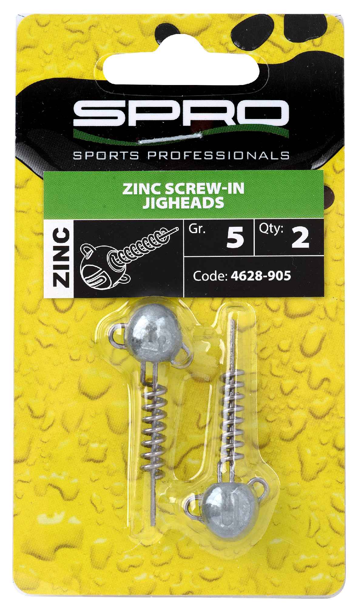 Spro Zinc Screw-In Jigheads 5 gr 2st.