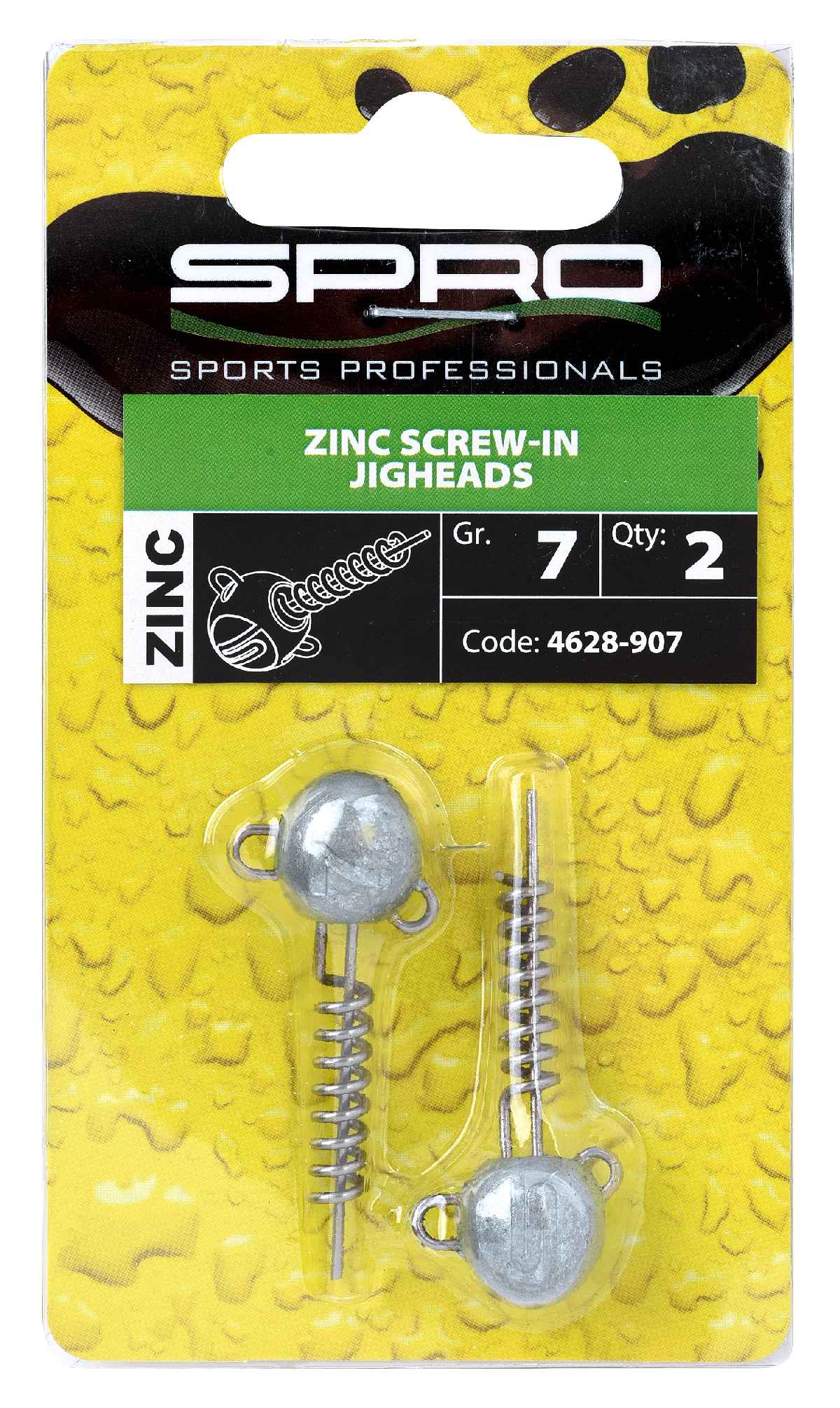 Spro Zinc Screw-In Jigheads 7 gr 2st.