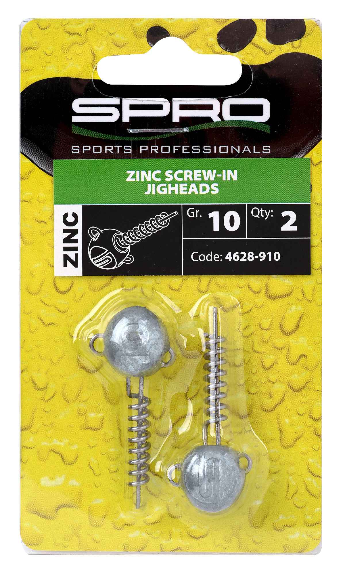 Spro Zinc Screw-In Jigheads 10 gr 2st.