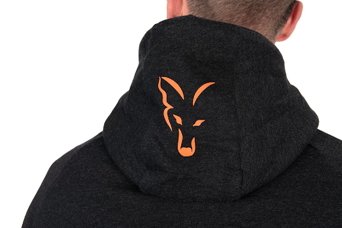 Fox Collection Lightweight Hoody Black & Orange Medium Fox Collection Lightweight Hoody Black & Orange Medium