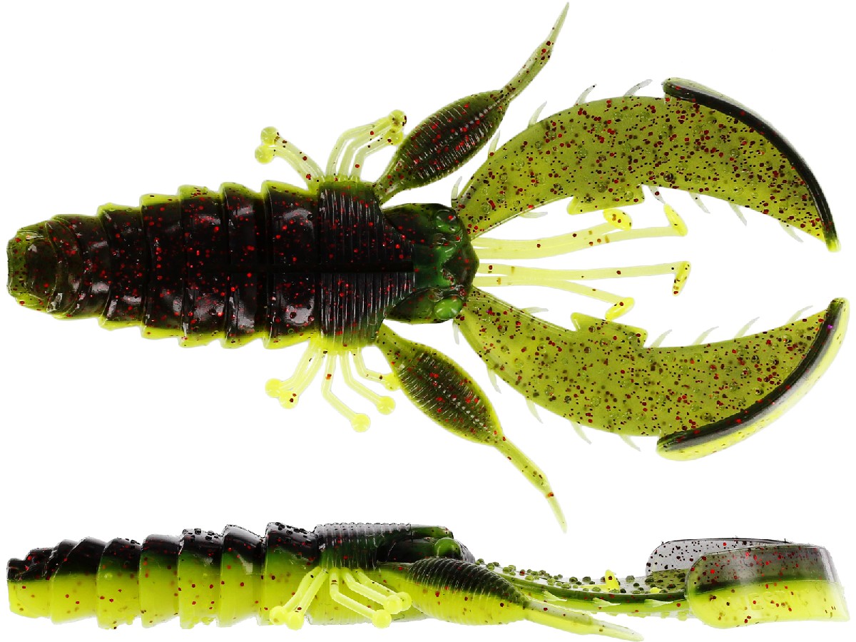 Westin CreCraw Creaturebait 8,5cm 5St. Black/Chartreuse