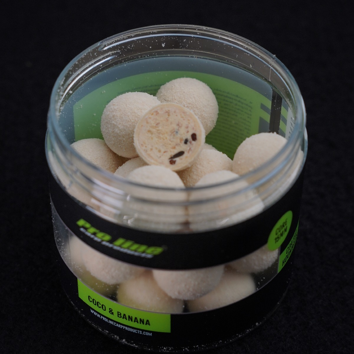 Proline Coco & Banana Coated Hookbaits Core 15mm 200ml Proline Coco & Banana Coated Hookbaits Core 15mm 200ml