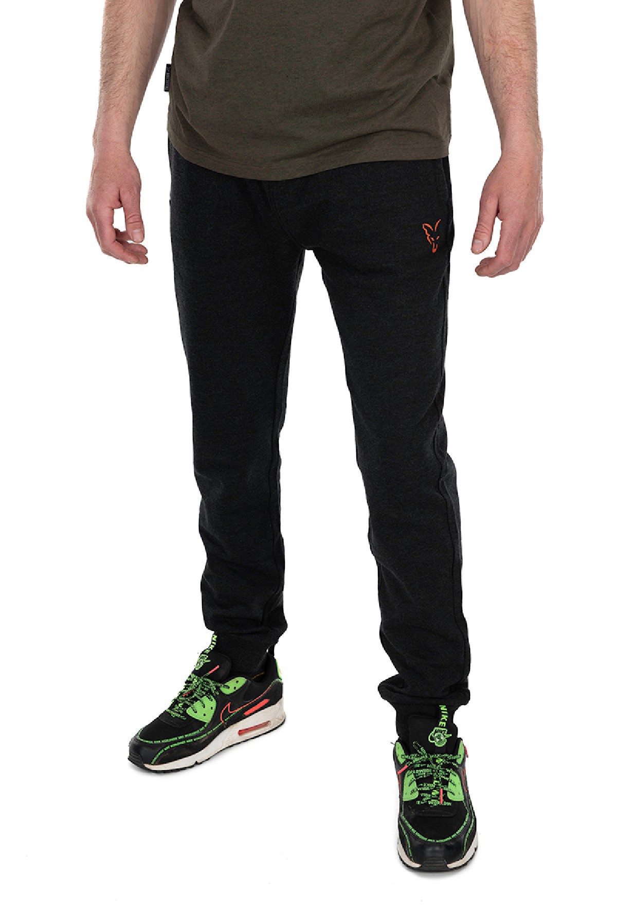 Fox Collection Lightweight Jogger Black & Orange Medium