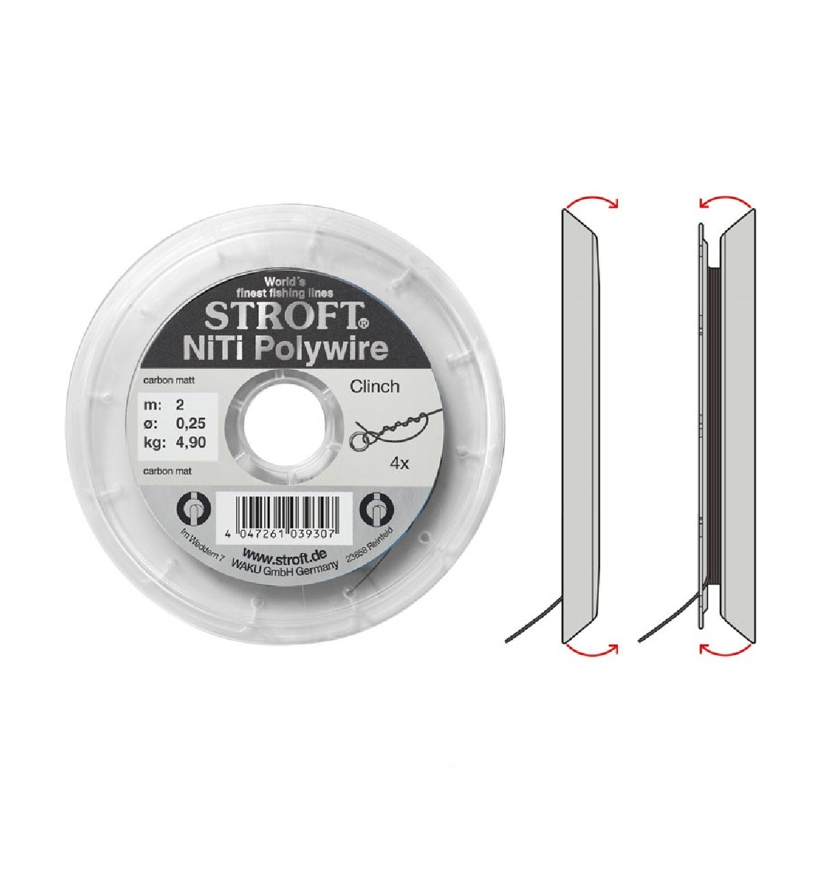 Stroft NiTi Polywire 2m 0,25mm 4.9kg