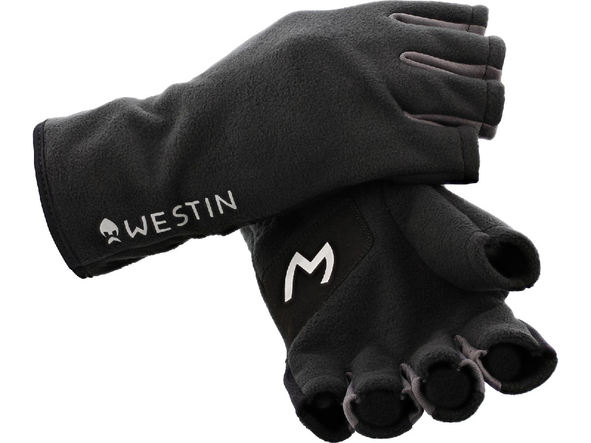 Westin Half Fleece Gloves Carbon Black Large