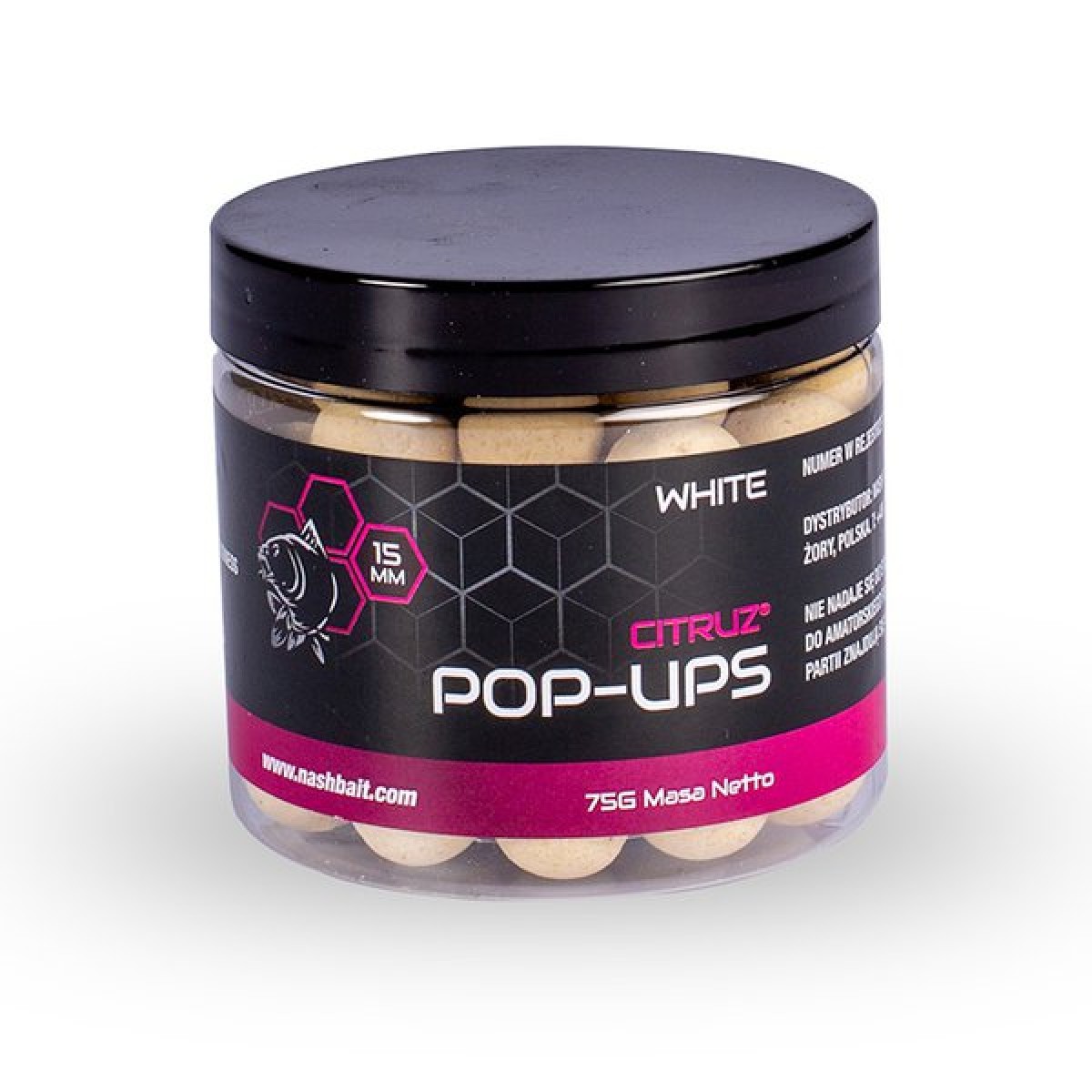 Nash Citruz Pop Ups White 12mm 75gr