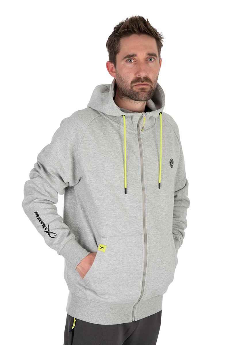 Matrix Full Zip Hoody Marl Grey / Lime (Black Edition) X-Large Matrix Full Zip Hoody Marl Grey / Lime (Black Edition) X-Large