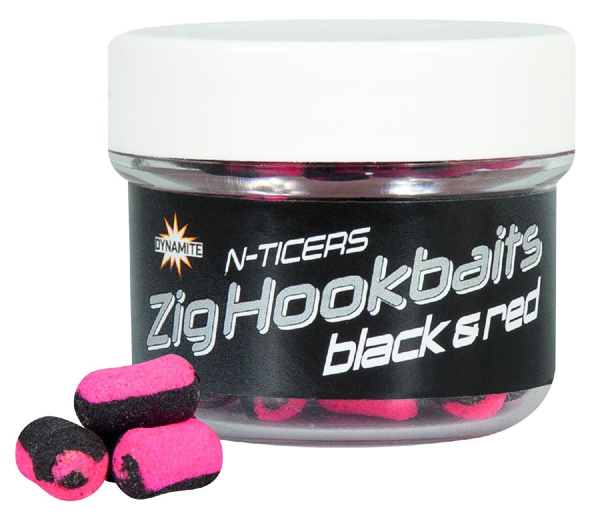 Dynamite Baits N-Ticers Zig Hookbaits Black & Red