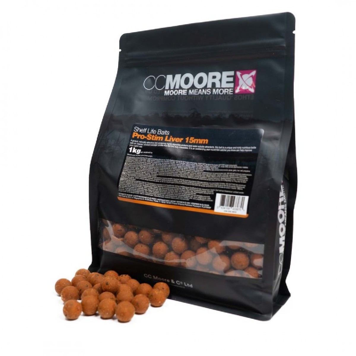 CC Moore Pro-Stim Liver Shelf Life Boilies 10mm 1Kg