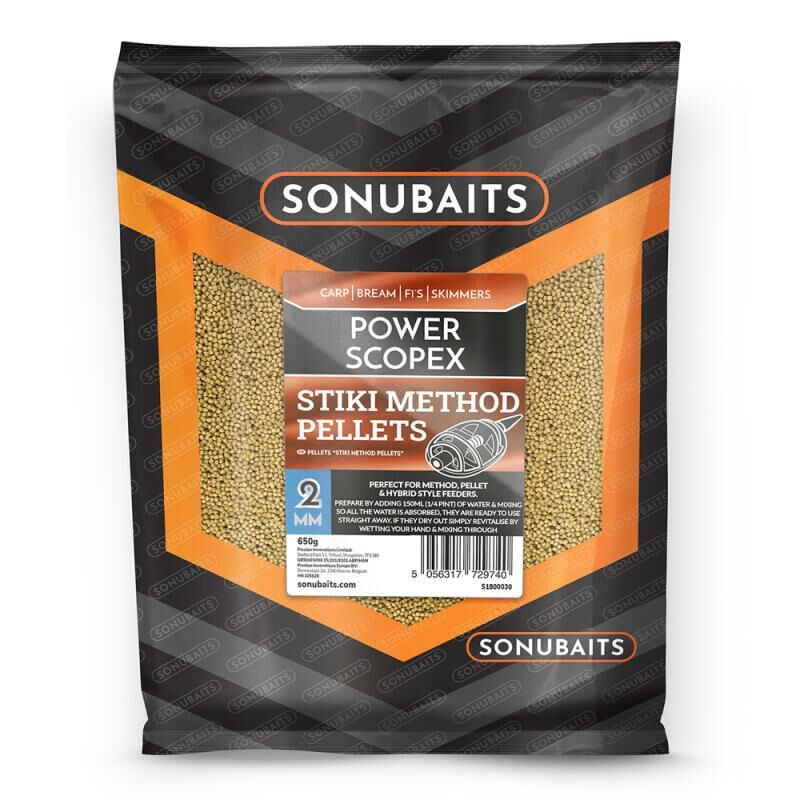 Sonubaits Stiki Method Pellets 2mm Power Scopex 650gr Sonubaits Stiki Method Pellets 2mm Power Scopex 650gr