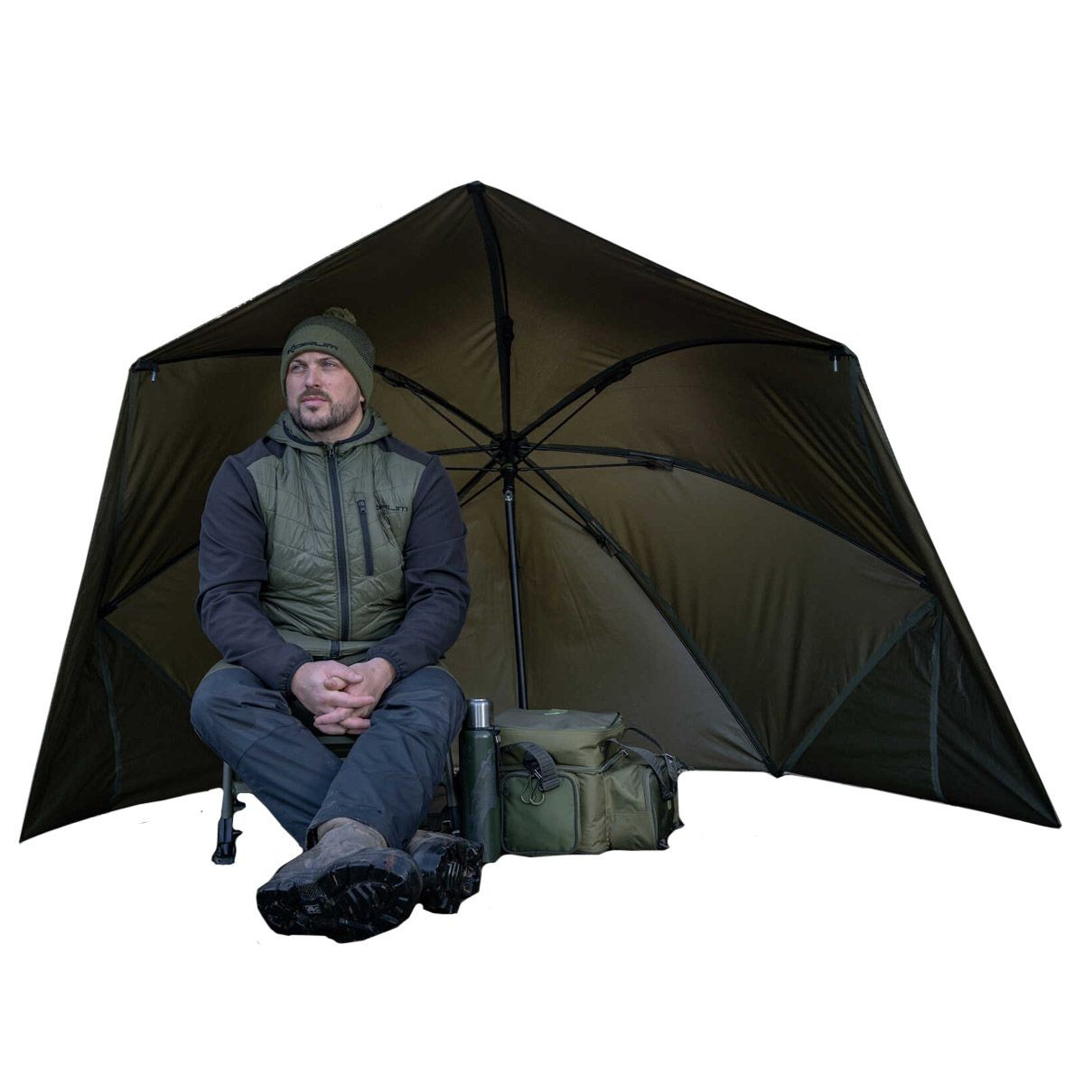 Korum Progress Graphite Brolly 50inch Korum Progress Graphite Brolly 50inch