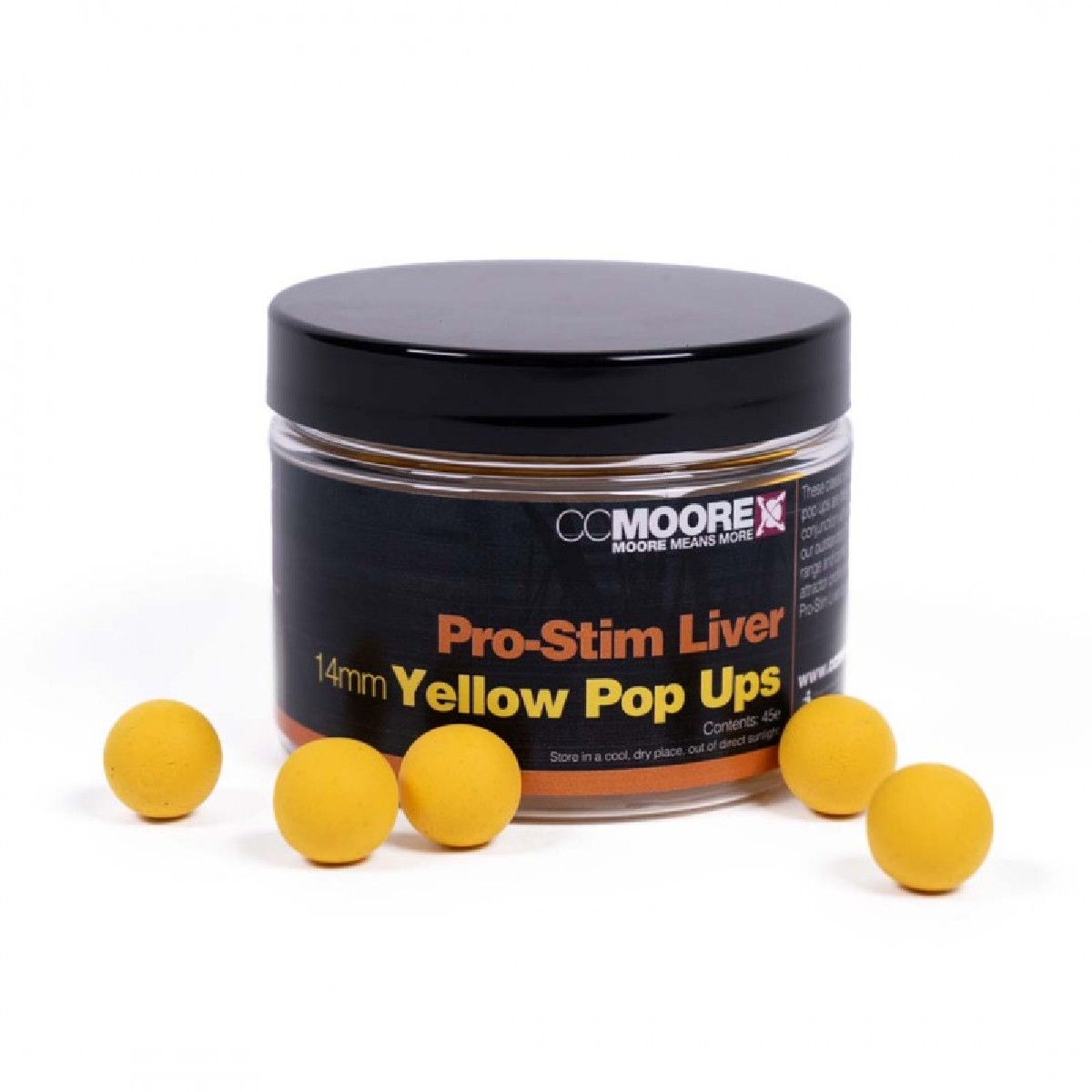 CC Moore Pro-Stim Liver Yellow Pop Ups 14mm