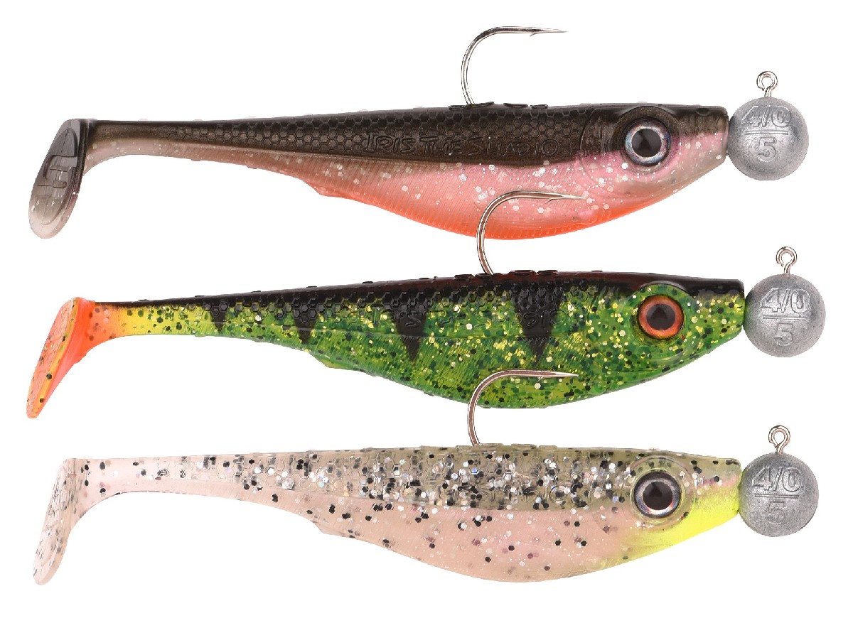 Spro Iris Shad To Go 8cm 5gr UV Salt & Pepper, Perch, Olive