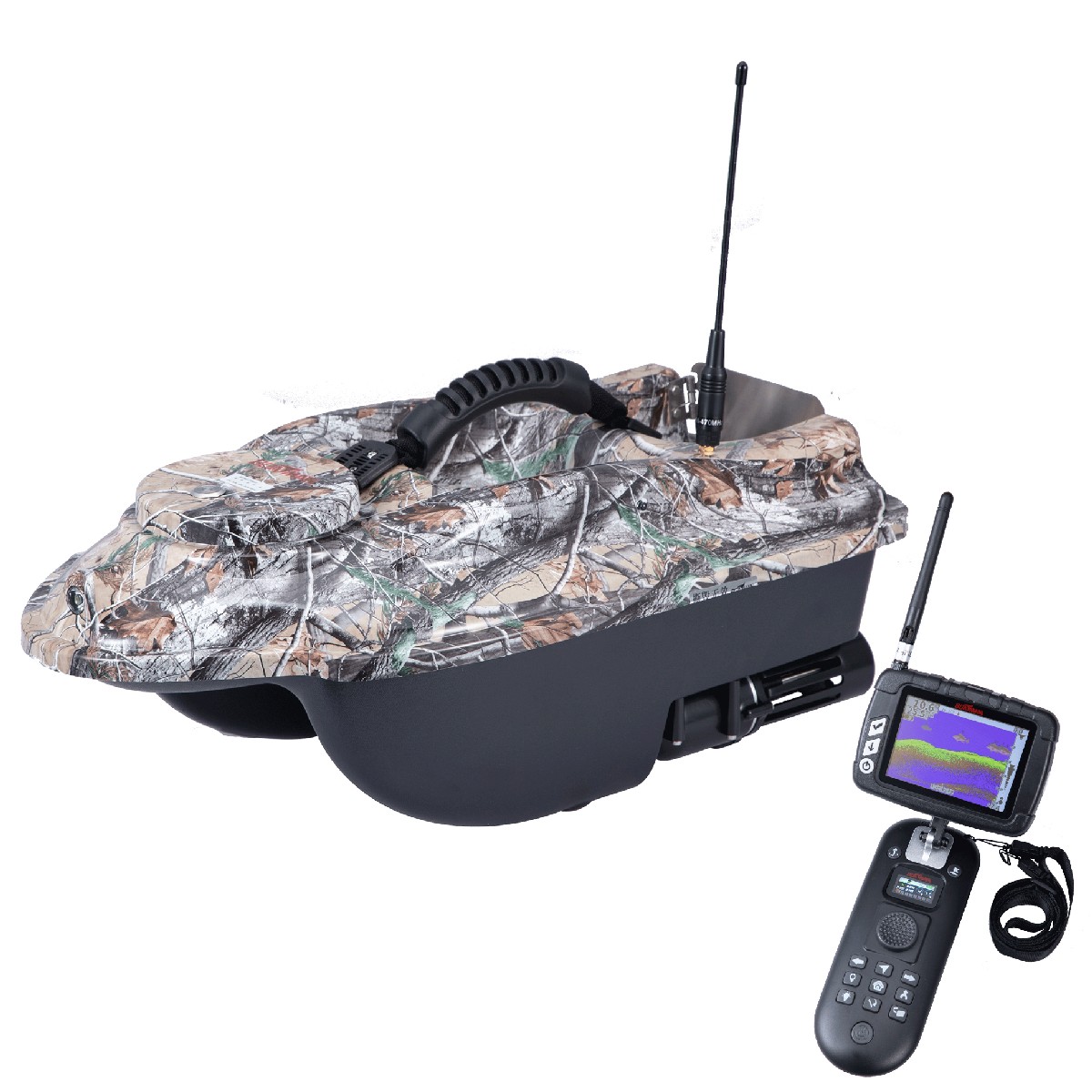 Boatman Actor Pro Futterboot H3 Camo Fishfinder en GPS