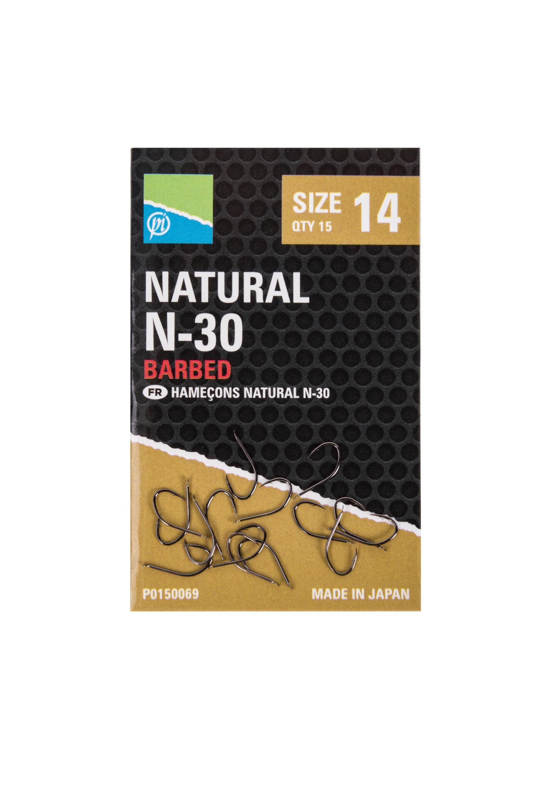 Preston Natural N-30 haken Size 18