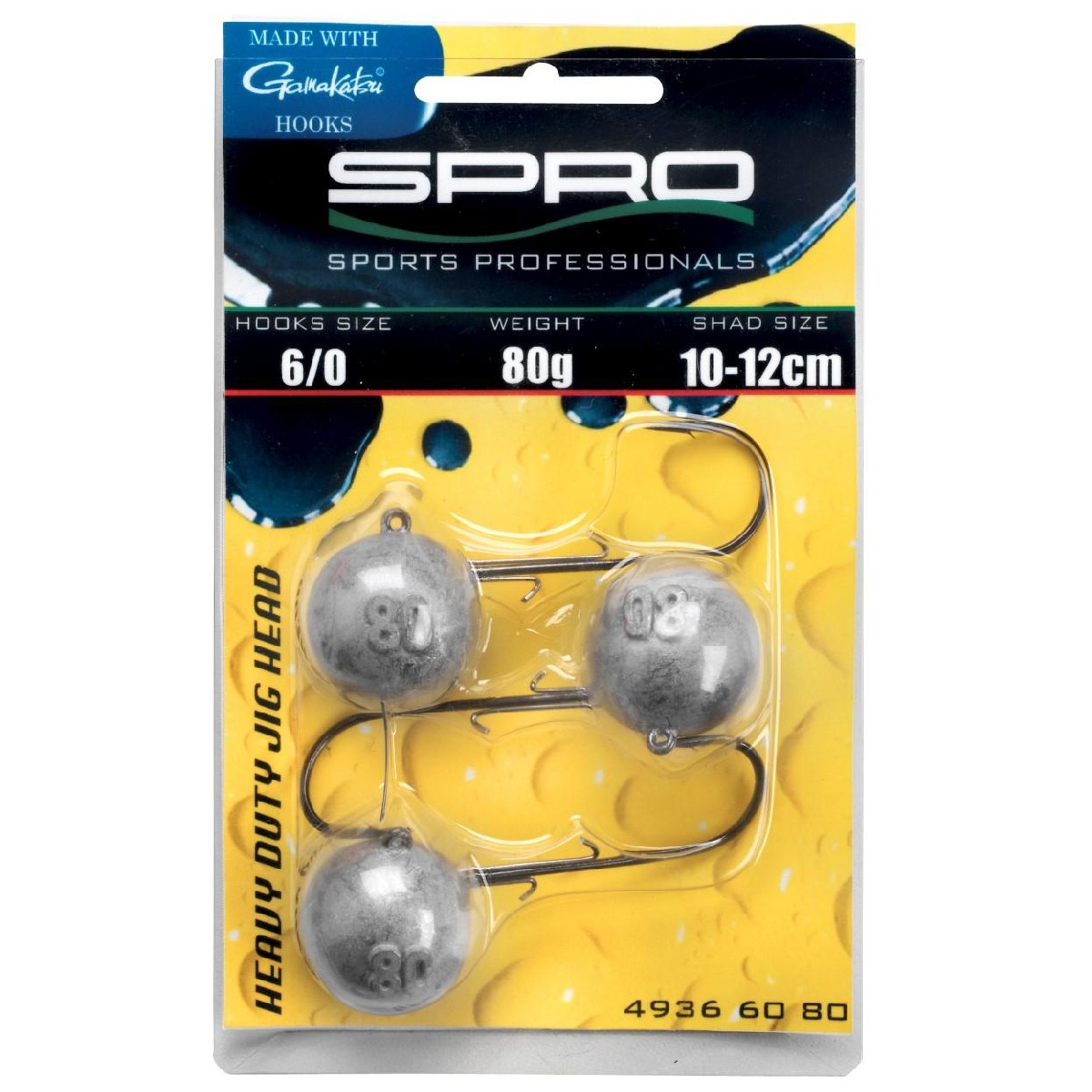 Spro Round HD Jighead 90 6/0 50gr 3st.