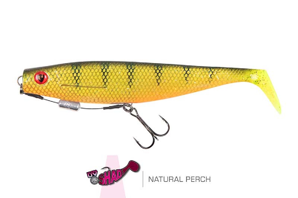 Fox Rage Pro Shad Loaded 14cm UV Natural Perch