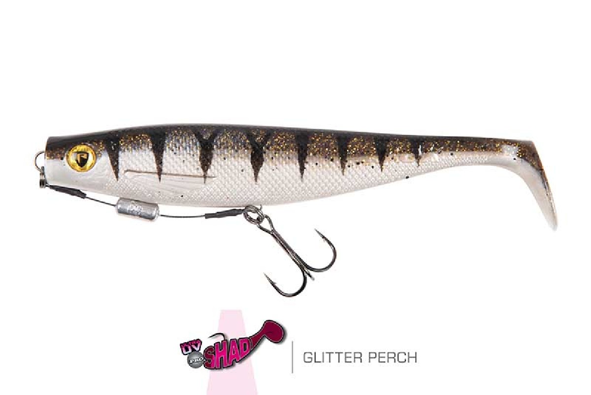 Fox Rage Pro Shad Loaded 14cm UV Glitter Perch Fox Rage Pro Shad Loaded 14cm UV Glitter Perch