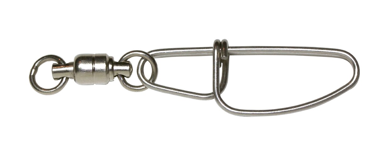 Zeck Ball Bearing Swivel + Snap 105kg 3st.