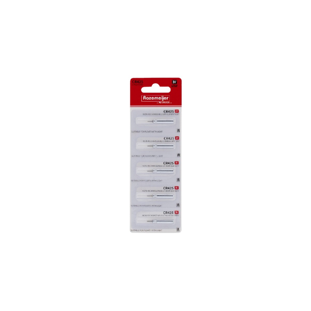 Rozemeijer CR425 Lithium Battery Pack 5st. (non-rechargeable)