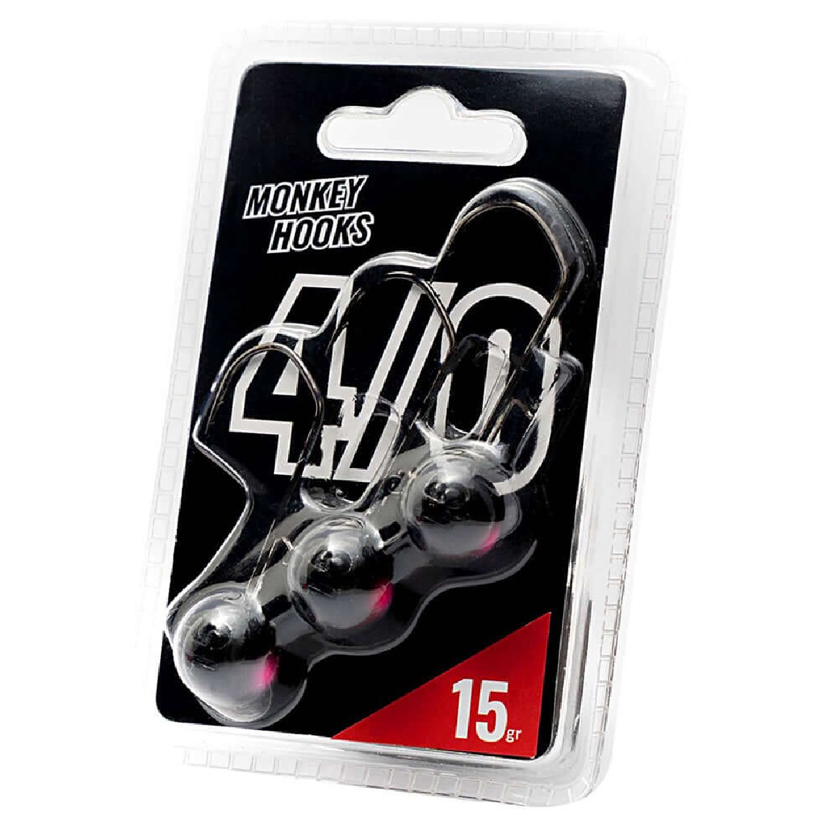 Monkey Lures Monkey Hooks Black 3st. 4/0 10 gr Monkey Lures Monkey Hooks Black 3st. 4/0 10 gr