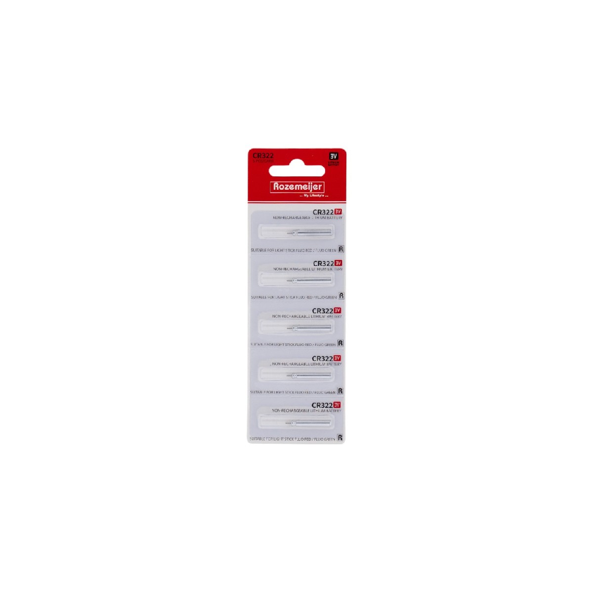 Rozemeijer CR322 Lithium Battery Pack 5st. (non-rechargeable)