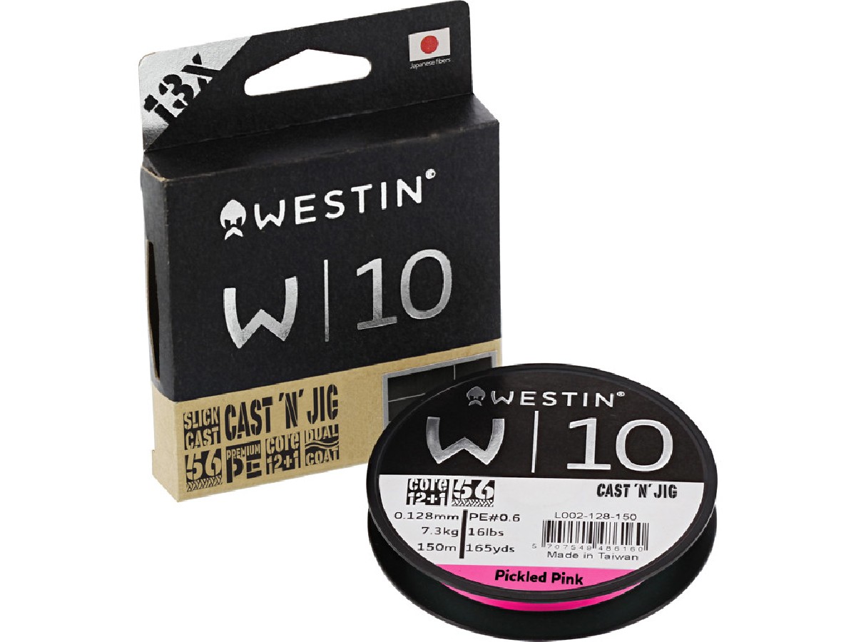 Westin W10 13-Braid Cast 'N' Jig Pickled Pink 110m 0.148 mm 9.0Kg Westin W10 13-Braid Cast 'N' Jig Pickled Pink 110m 0.148 mm 9.0Kg