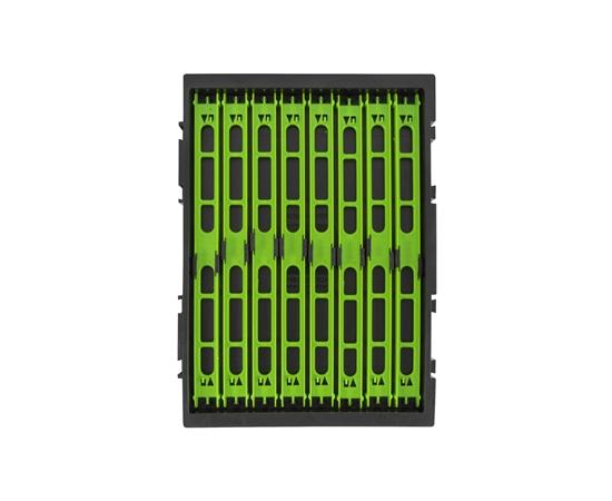 Preston Interlok Winder Tray With 8 Winders 26Cm Green Preston Interlok Winder Tray With 8 Winders 26Cm Green