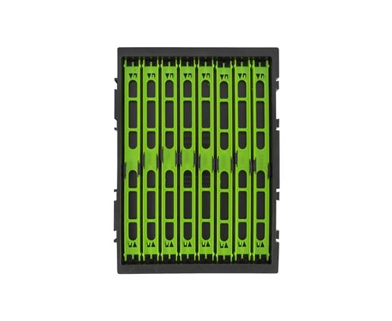 Preston Interlok Winder Tray With 8 Winders 26Cm Green