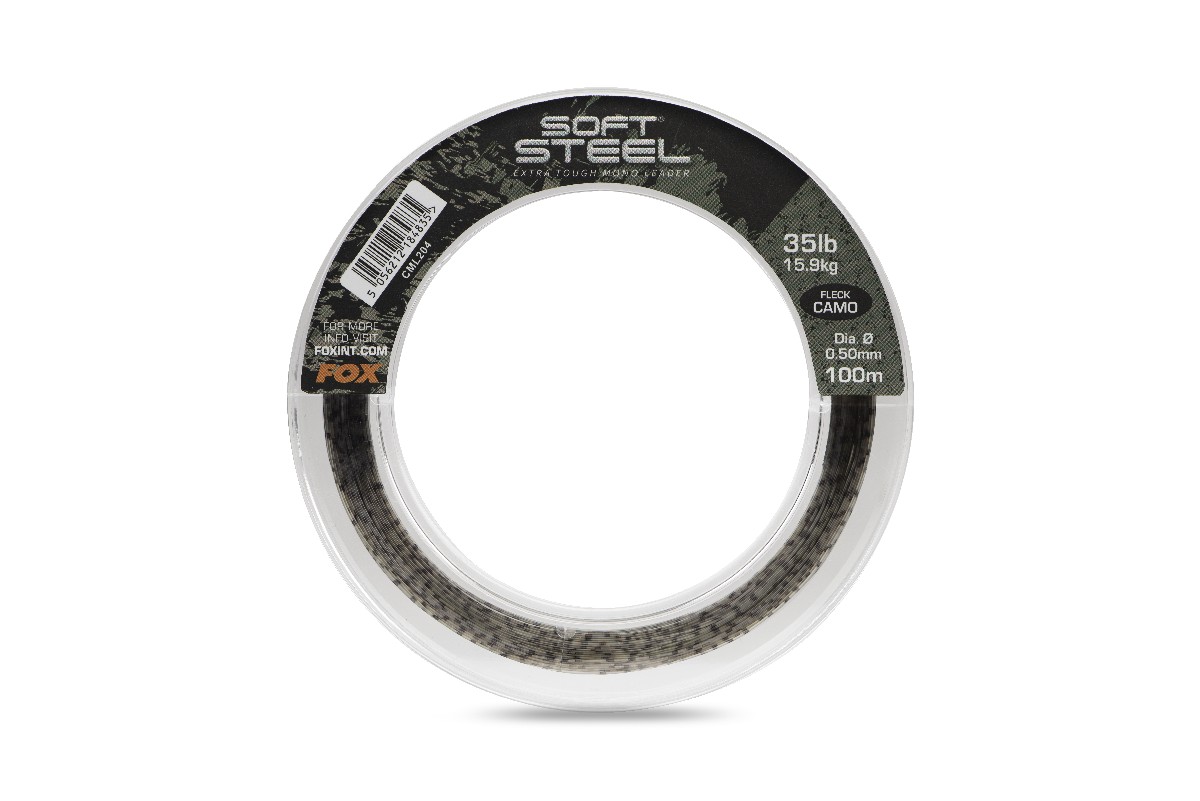 Fox Soft Steel Fleck Camo Leader 100m / 0.50mm / 35lb